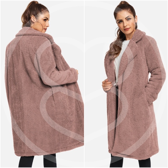 Cozy fall winter black furry long jacket - DUSTY P - Picture 4 of 4